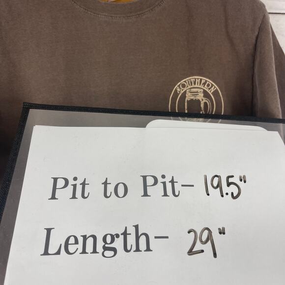 Southern Sippin Brown Short Sleeve Graphic Tee Size Medium - Picture 6 of 6